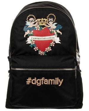 Dolce & Gabbana Family Patch Backpack - Black