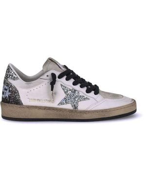Golden Goose Ball Star Trainers - White