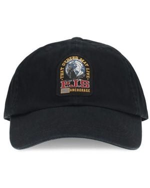 Parajumpers Black Cotton Cap (baseball Hat)