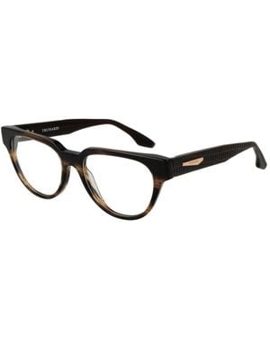 Trussardi Brown Acetate Glasses (frames) - Black