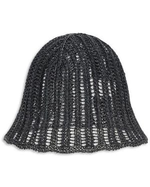 Brunello Cucinelli Black Raffia Hat