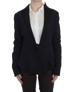 Exte Black Stretch Single Breasted Blazer Jacket