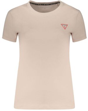 Guess Pink Cotton S T - Natural