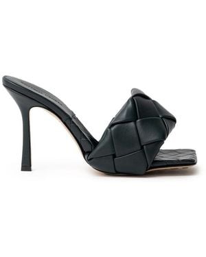 Bottega Veneta Quilted Leather Lido Mules 90 - Black