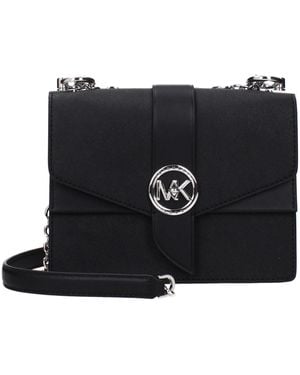 Michael Kors Black Leather Shoulder Bag