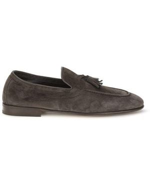 Brunello Cucinelli Beige Calf Leather Bos Taurus Slip - Multicolour