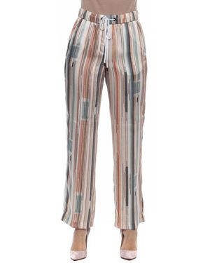 Peserico Viscose Casual Pants - Multicolor