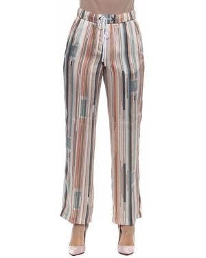 Peserico Multicolour Viscose Casual Trousers