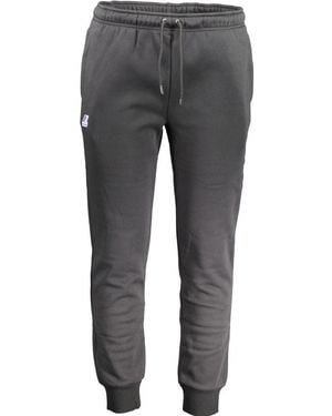 K-Way Nero Polyester Men's Track Pant - 2xs - Grey