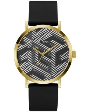 Guess Black Synthetic Dress Watch