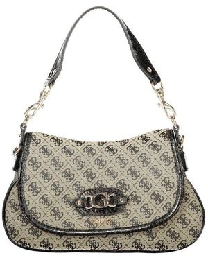 Guess Nero Polyester S Bag With Adjustable And Removable Strap - Grey