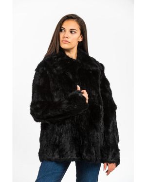 Gas Fur Coat - Black