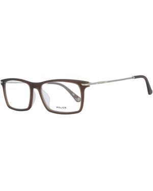 Police Brown Metal & Plastic Glasses (frames) - Metallic