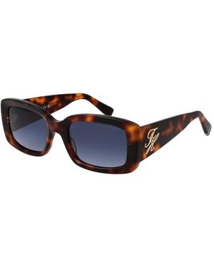 Tommy Hilfiger Brown Acetate Sunglasses - Blue