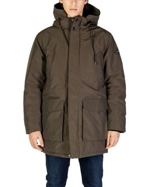 Replay Green Polyamide Jacket - Brown