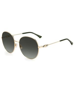Jimmy Choo Bicolor Stainless Steel Sunglasses - Metallic