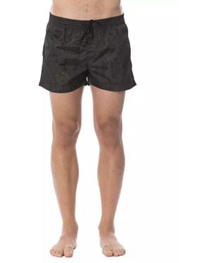 Roberto Cavalli Army Printed Elite Swimsuit - Black