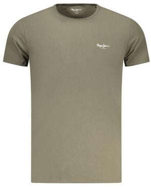 Pepe Jeans Verde Cotton Men's T - Green