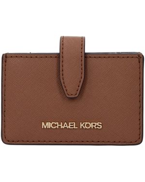 Michael Kors Brown Leather Cardholder