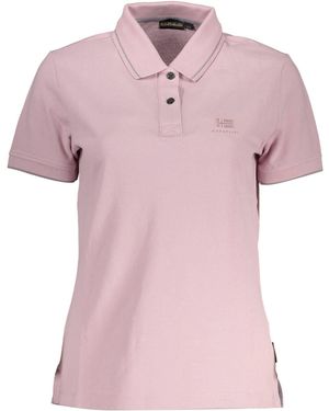 Napapijri Cotton Polo Shirt - Pink