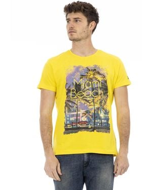 TRUSSARDI ACTION Yellow Cotton T