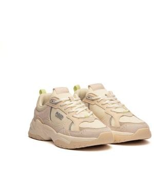 Colmar White Leather Chunky Sneakers - Natural