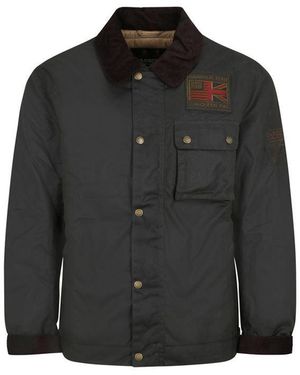 Barbour Bicolour Cotton Coat - Black