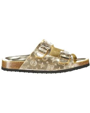 Laura Biagiotti Gold Polyurethane 's Sandal - Metallic