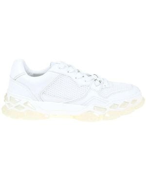 Jimmy Choo Diamond Leather Sneakers - White