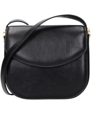 Jil Sander Black Leather Crossbody Bag
