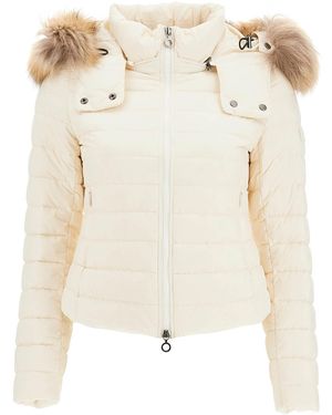 Tatras Raccoon Fur-Trimmed Hooded Puffer Jacket - Natural