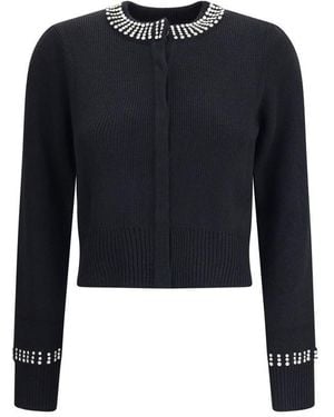 Pinko Rhinestone Cardigan - Blue