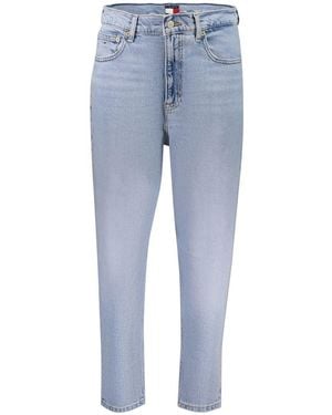 Tommy Hilfiger Azzurro Cotton High-Waisted Jean Clothing - Blue