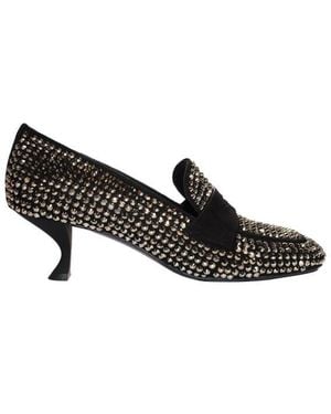 LA ROSE Court Shoes - Black