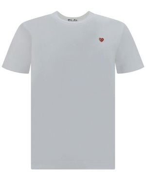 COMME DES GARÇONS PLAY White Cotton T - Grey