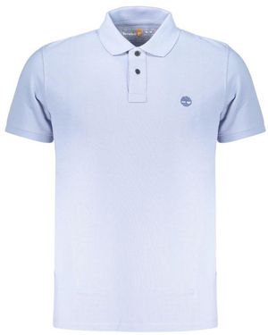 Timberland Azzurro Cotton Men Polo Shirt - Blue