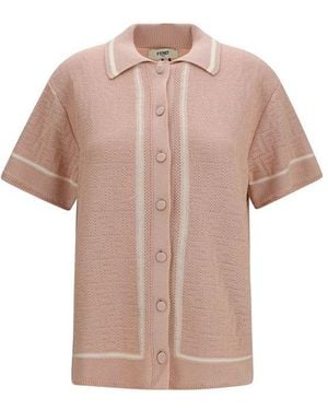 Fendi Multicolour Cotton Shortsleeve Shirt - Pink