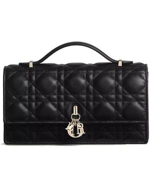 Dior Black Leather Shoulder Bag