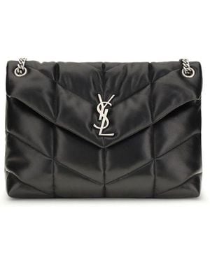 Saint Laurent Lou Lou Medium Shoulder Bag - Black