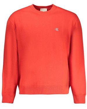 Calvin Klein Cotton Sweatshirt - Red