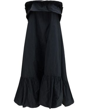 Saint Laurent Black Polyester Casual Dress