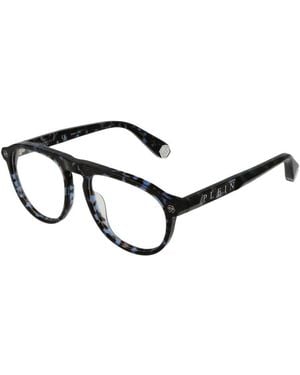 Philipp Plein Blue Men Glasses Frame - Black
