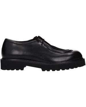 Max Mara Derby Track Leather - Black