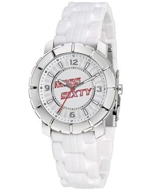 Miss Sixty White Rubber Watch