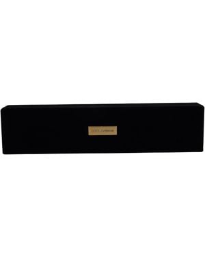 Dolce & Gabbana Elegant Velvet Jewellery Storage Box - Black