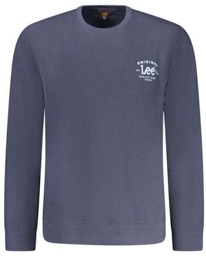 Lee Jeans Blue Cotton Men Jumper