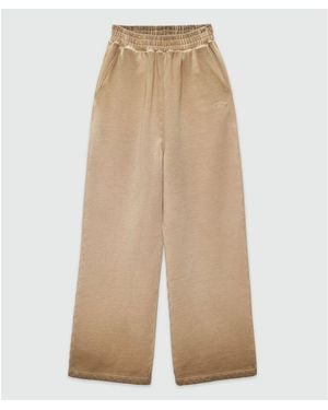 MSGM Beige Cotton Casual Pants - Natural