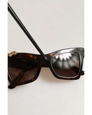 Dolce & Gabbana Brown Dg4434 Accent Havana Acetate Frame Sunglasses - Black