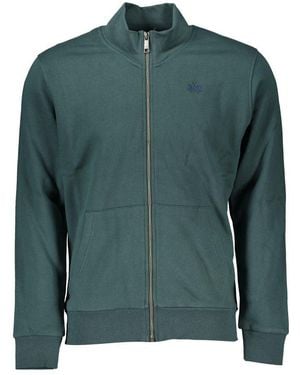La Martina Elegant Fleece Sweatshirt With Embroidery - Green