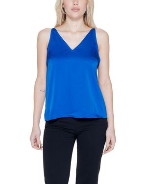 VILA CLOTHES Blue Polyester Top